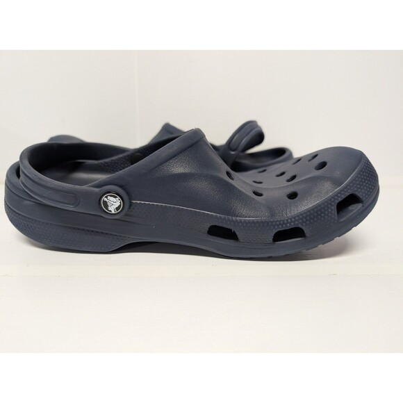 Crocs Baya Navy Clogs Slip On Slide Sandals Comfort 10126-410 Men’s Size 13 - Picture 4 of 8